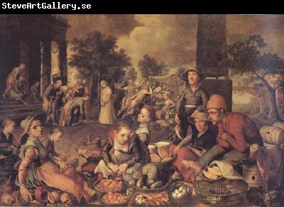 Pieter Aertsen Christ and the Adulteress (mk14)